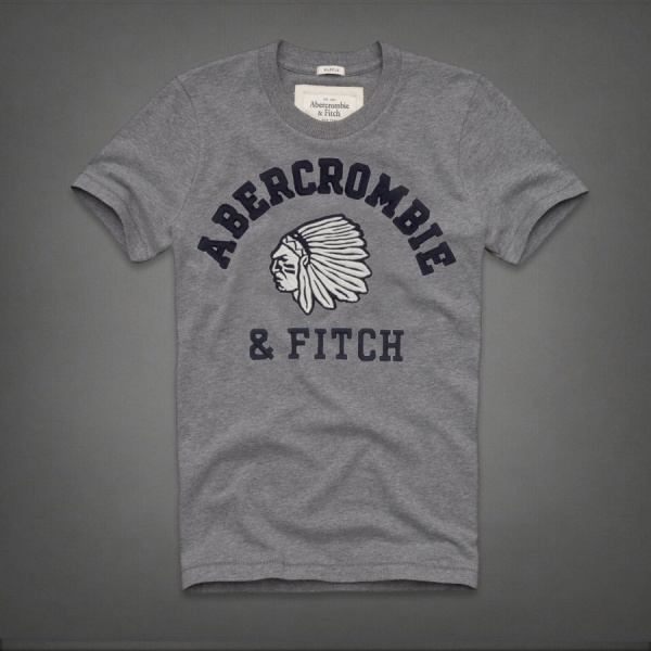 Abercrombie Fitch Hombres De Cuello Redondo Corto Remera AF5308